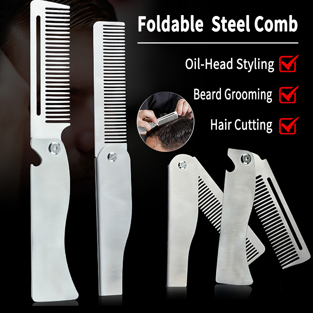 Men'S Grooming Brush - نوع جديد 1/2 قطعة أمشاط الصلب