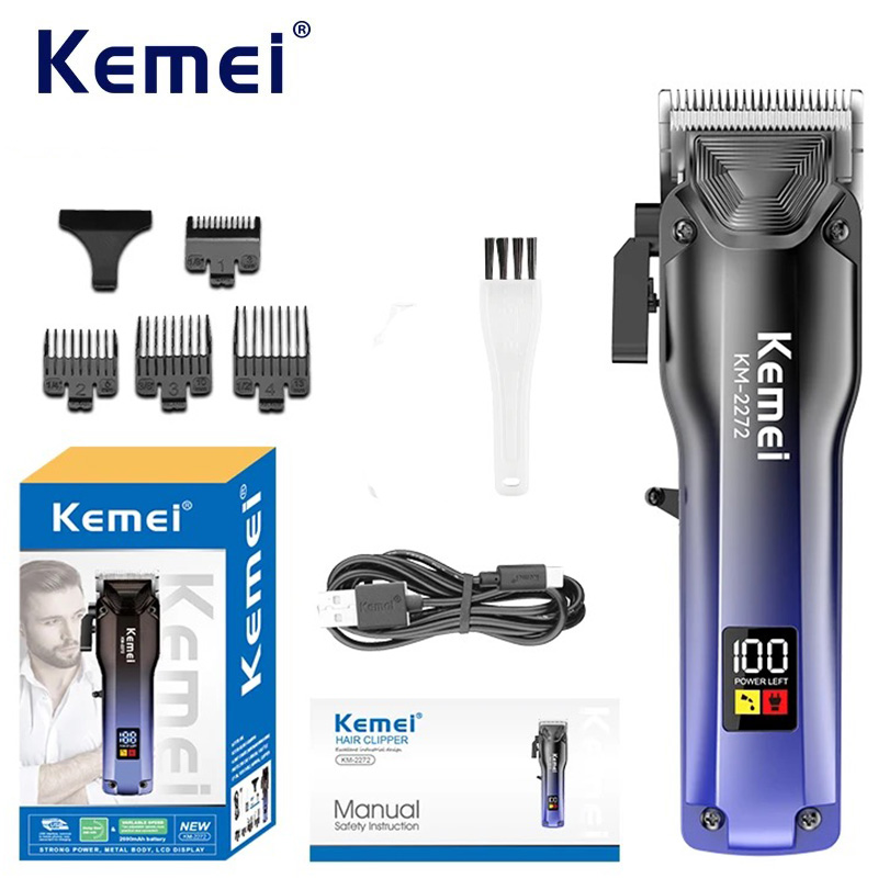 Mens Grooming Barber - Kemei ماكينة قص الشعر الكهربائية ماكينة