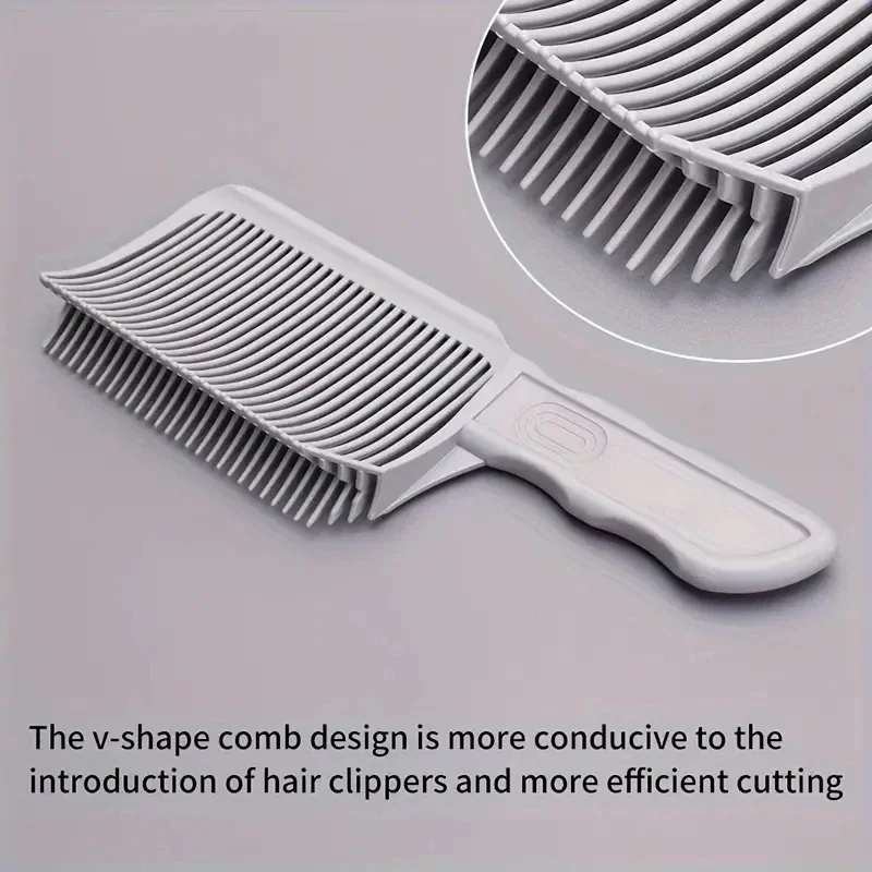 Men'S Grooming Brush - مشط تمويه الشعر الاحترافي للحلاقين، مشط