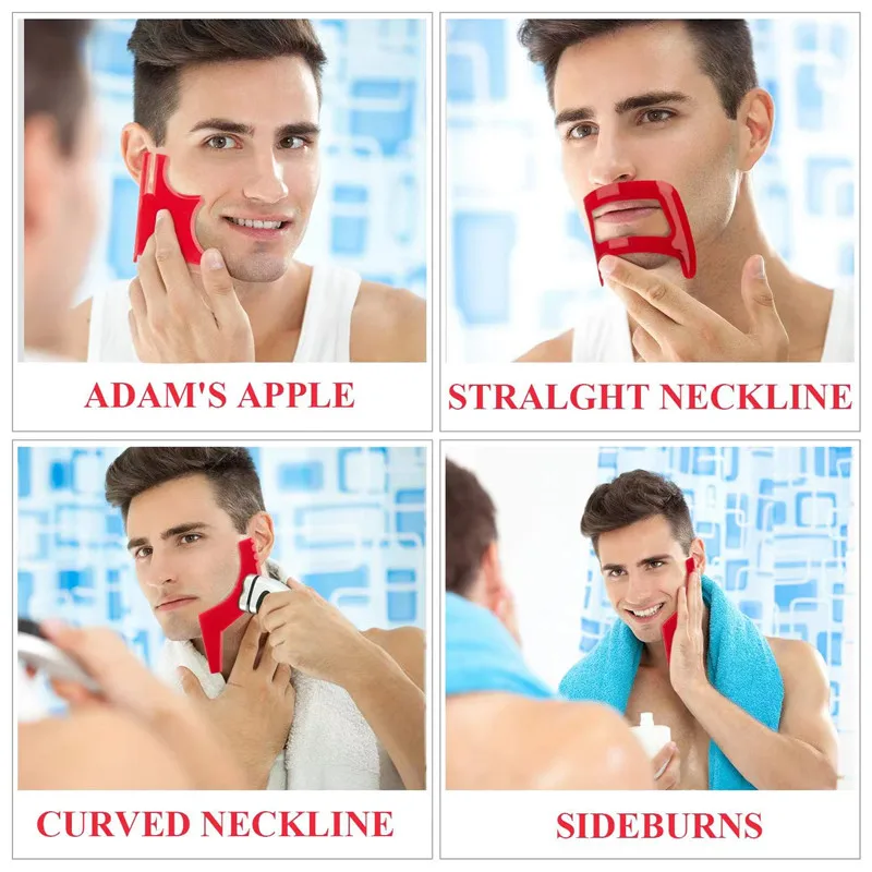 2/4 قطعة أمشاط اللحية الرجالية - مراجعة Men'S Grooming Brush وسعره