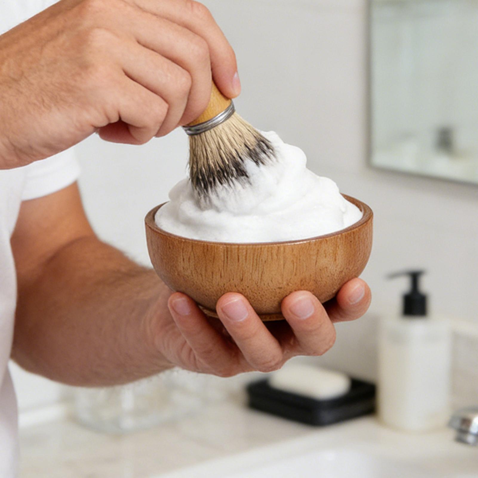 وعاء حلاقة خشبي بغطاء، وعاء رغ - مراجعة Men'S Grooming Accessories Kit وسعره
