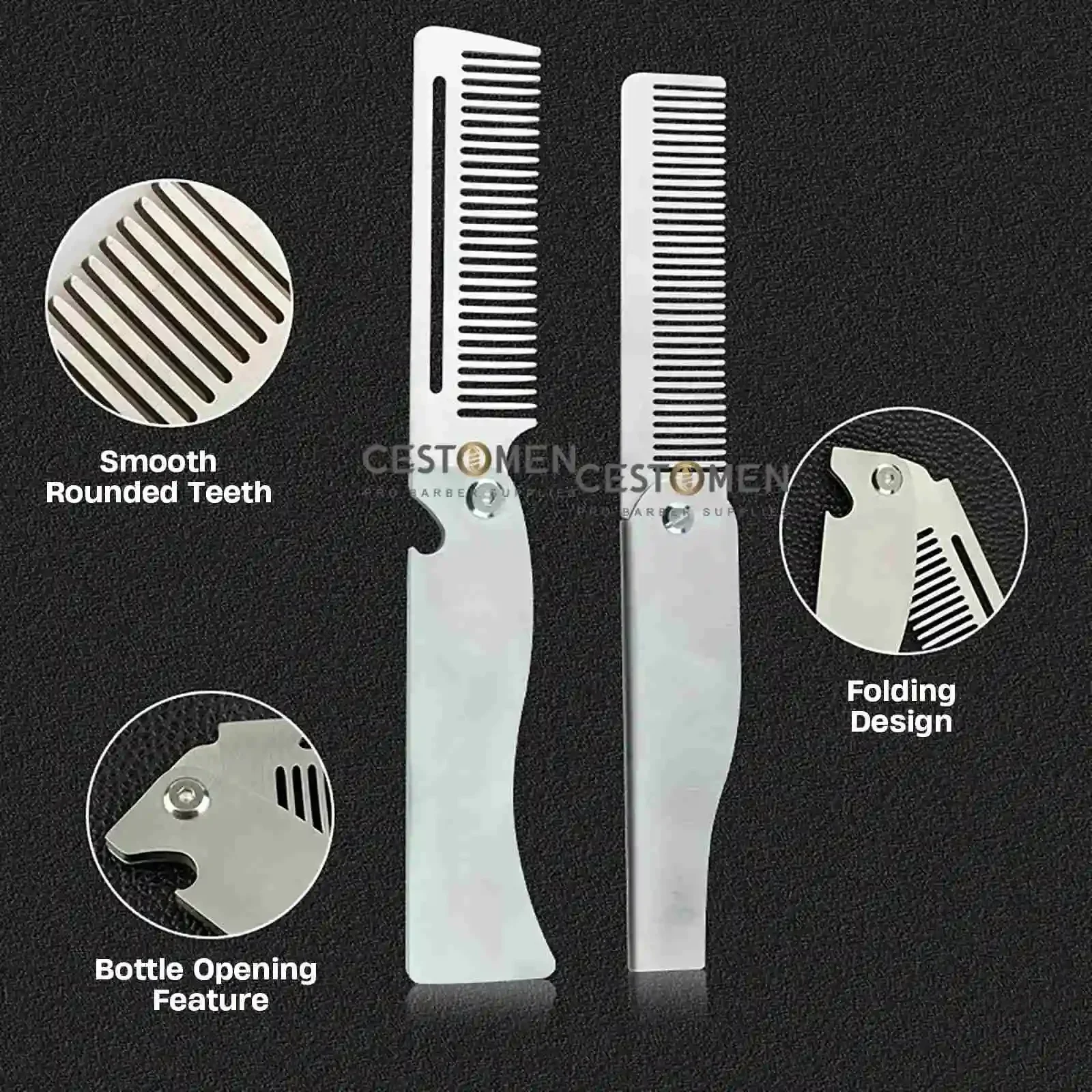 نوع جديد 1/2 قطعة أمشاط الصلب  - مراجعة Men'S Grooming Brush وسعره