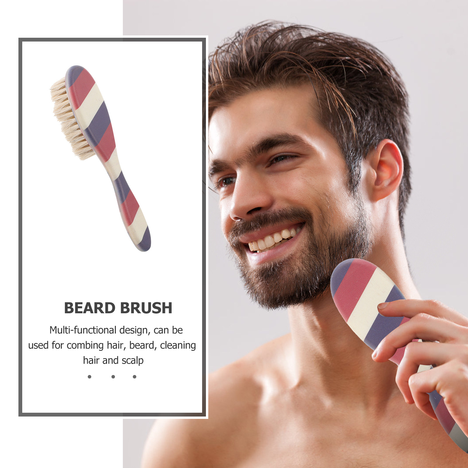 فرشاة احترافية لتصفيف اللحية ل - مراجعة Mens Grooming Barber وسعره