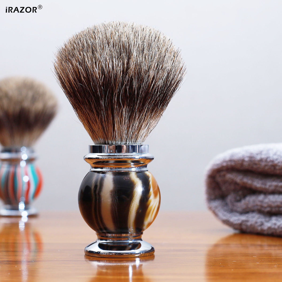 فرشاة حلاقة iRAZOR Silvertip ل - مراجعة Mens Grooming Barber وسعره
