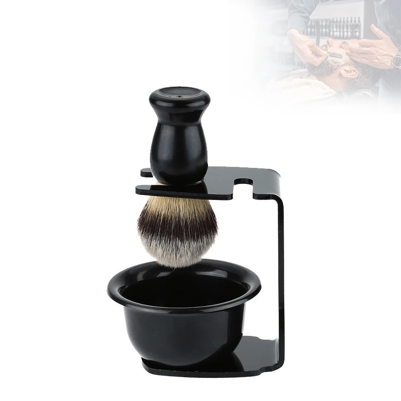 فرشاة حلاقة ووعاء مع حامل أكري - مراجعة Men'S Grooming Accessories Kit وسعره
