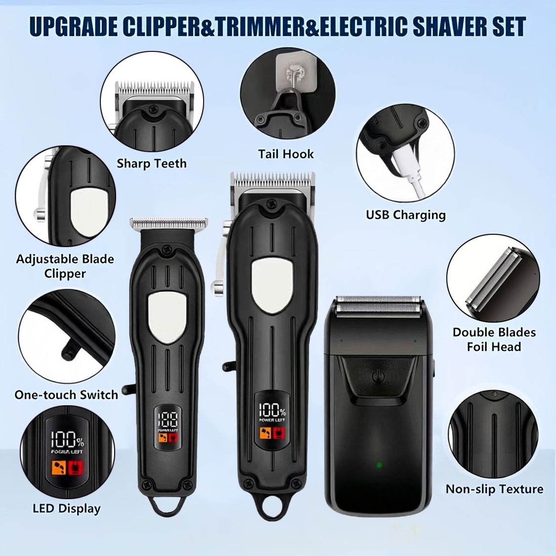 ماكينة حلاقة شعر احترافية قابل - مراجعة Men'S Grooming Brush وسعره