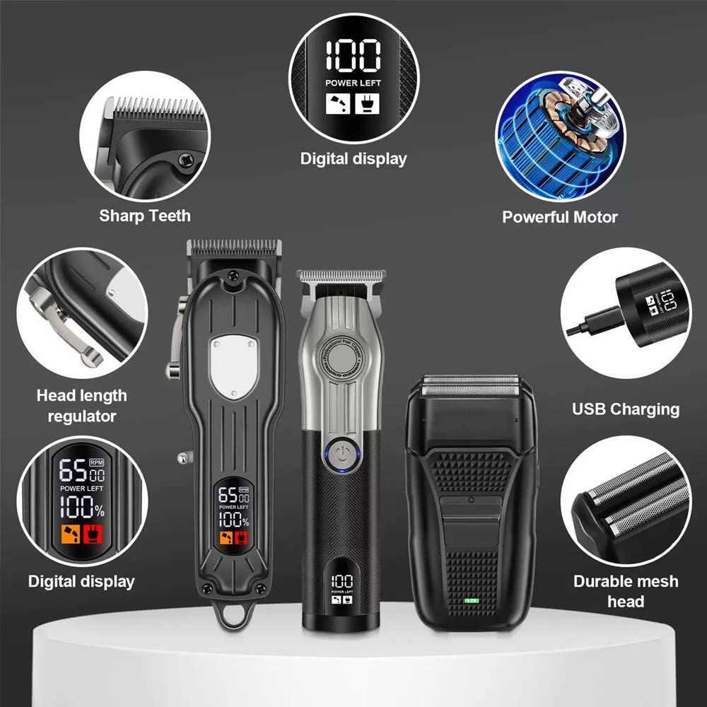 مجموعة ماكينة حلاقة الشعر الاح - مراجعة Men'S Grooming Brush وسعره